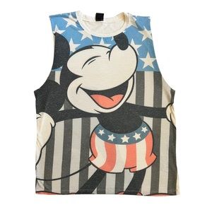 Disney Ink Paint Mickey Flag Tank